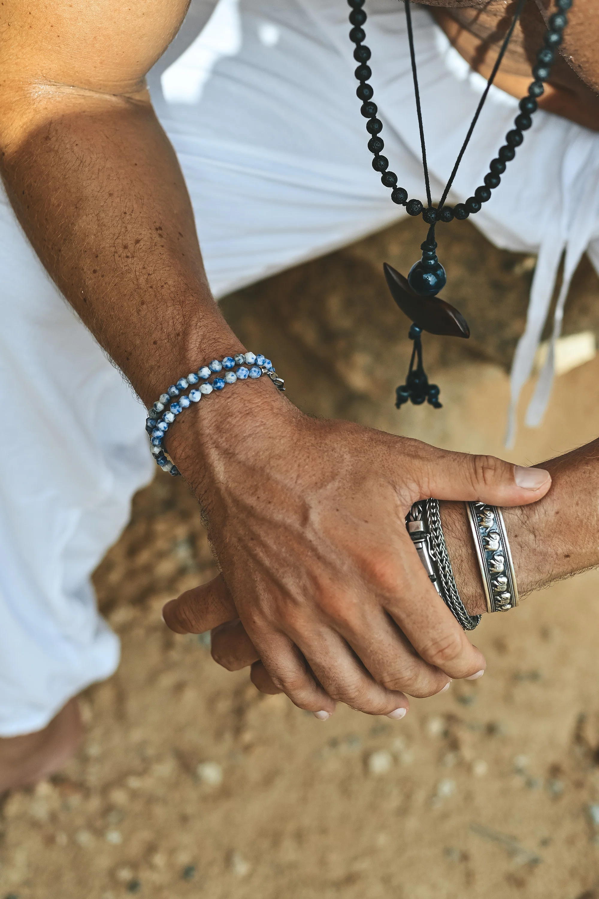 Ahau stone bracelet