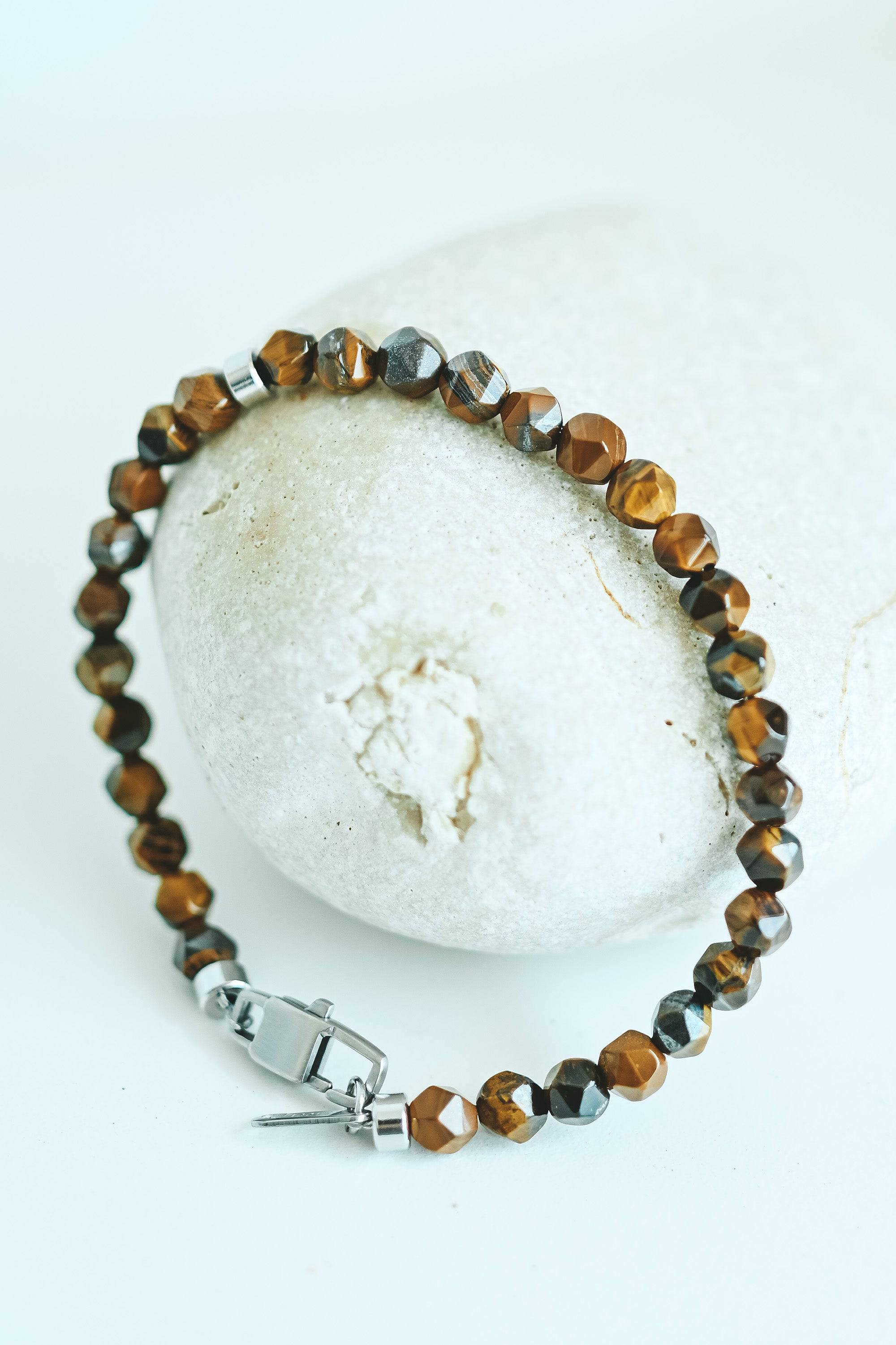 Ahau stone bracelet tiger eye - Image 2