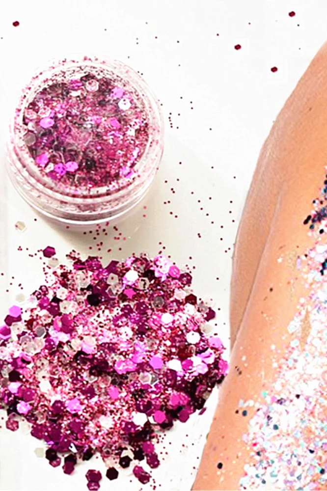 Body glitter pink