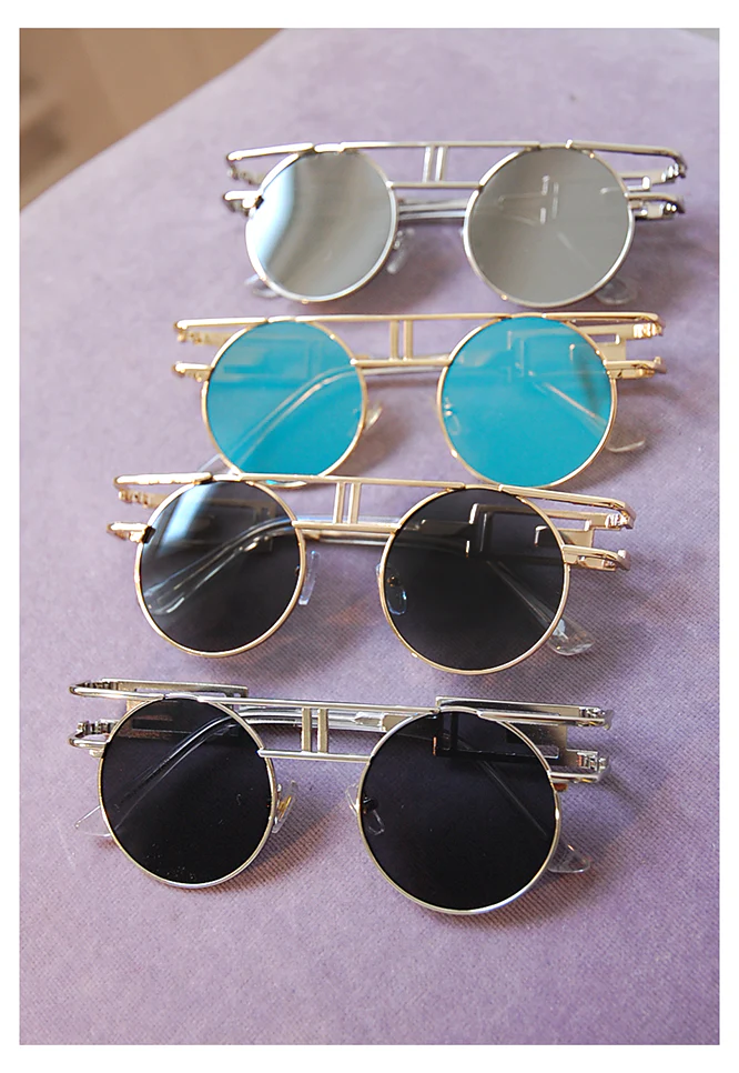 Burner round sunglasses silver - Image 3