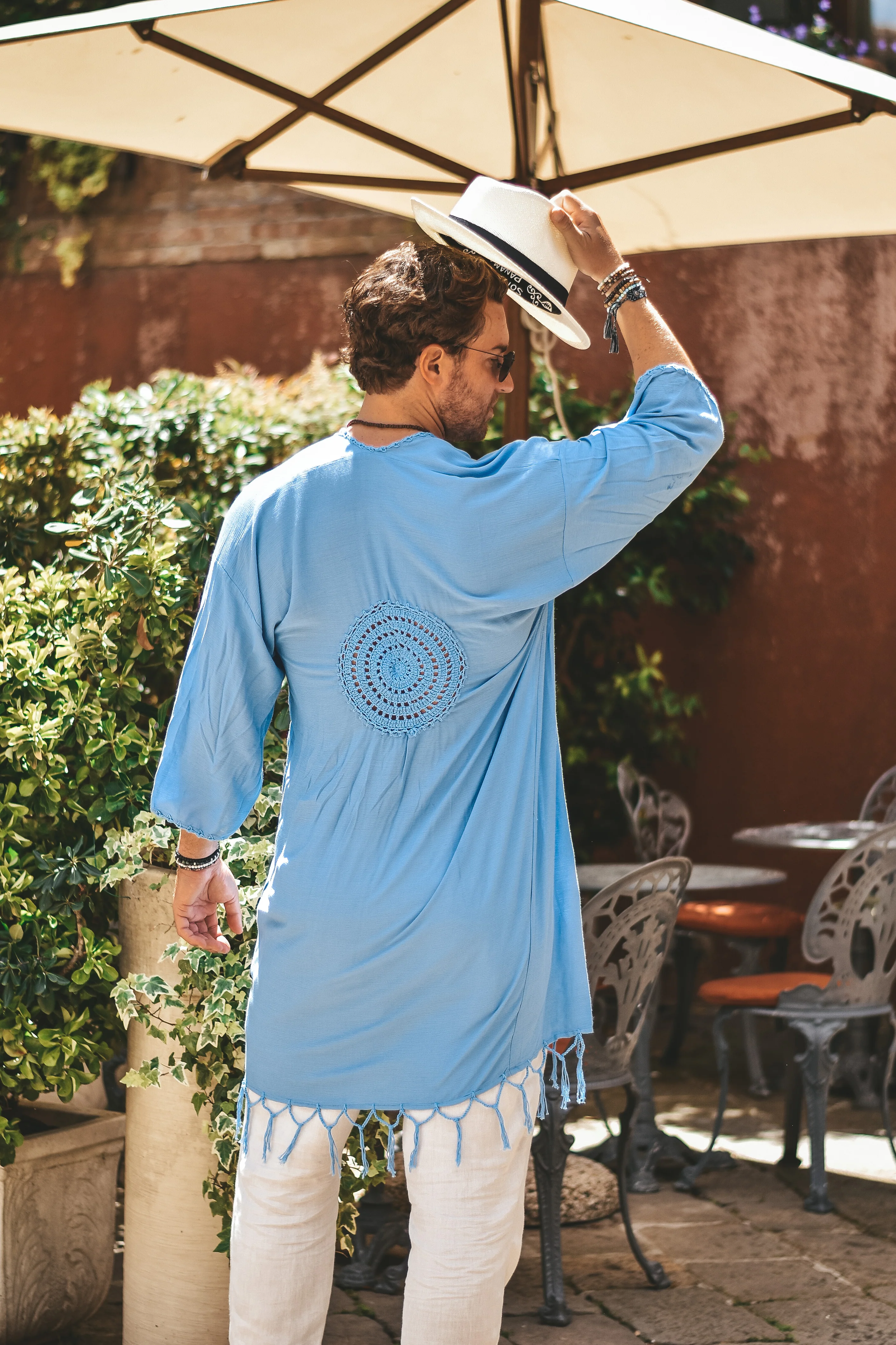 Capri luxury resort kimono blue - Image 2