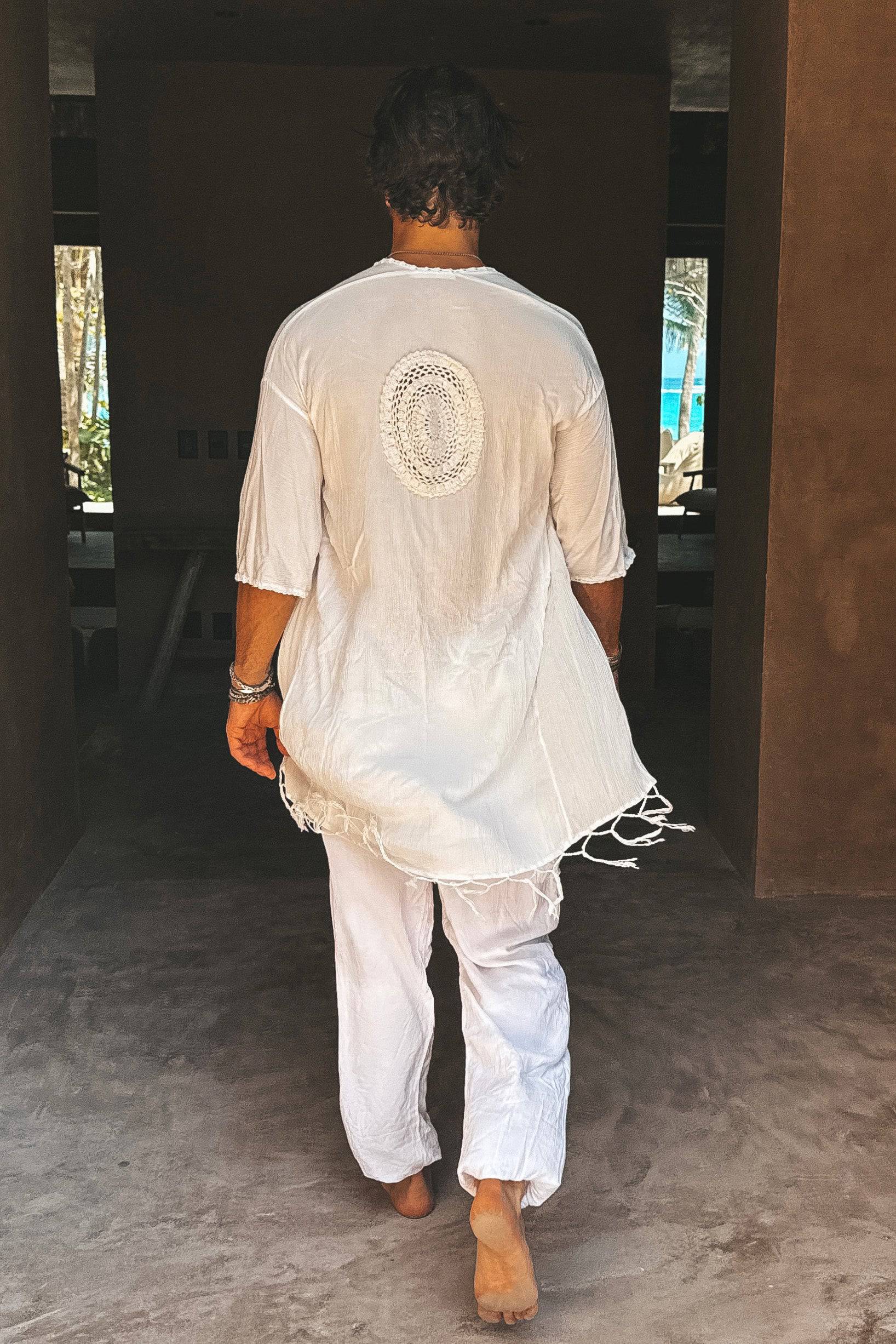 Capri luxury resort kimono creme - Image 15