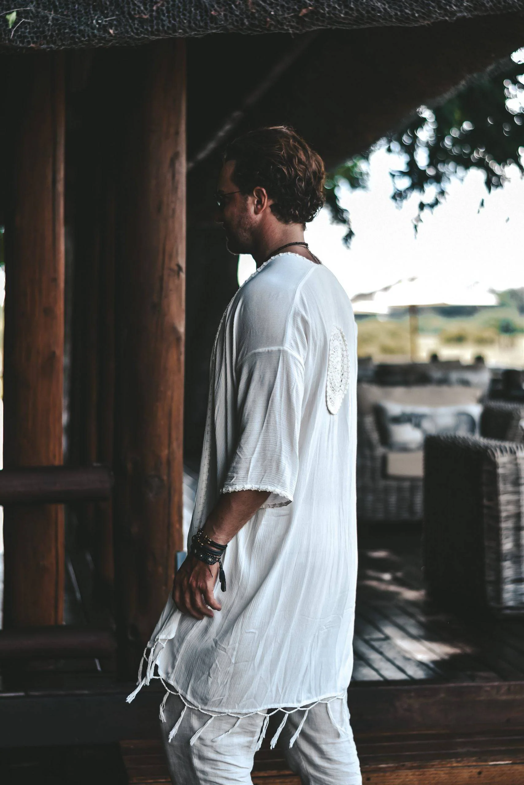 Capri luxury resort kimono creme - Image 18