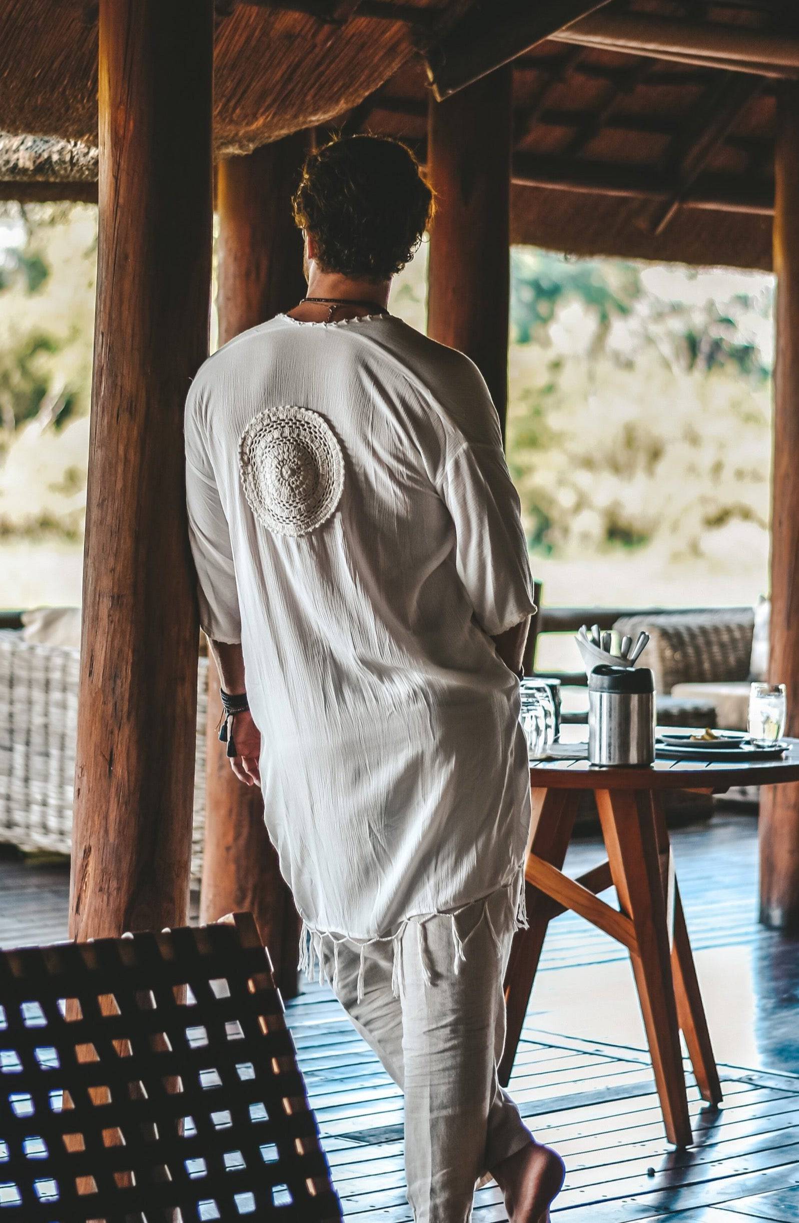 Capri luxury resort kimono creme - Image 9