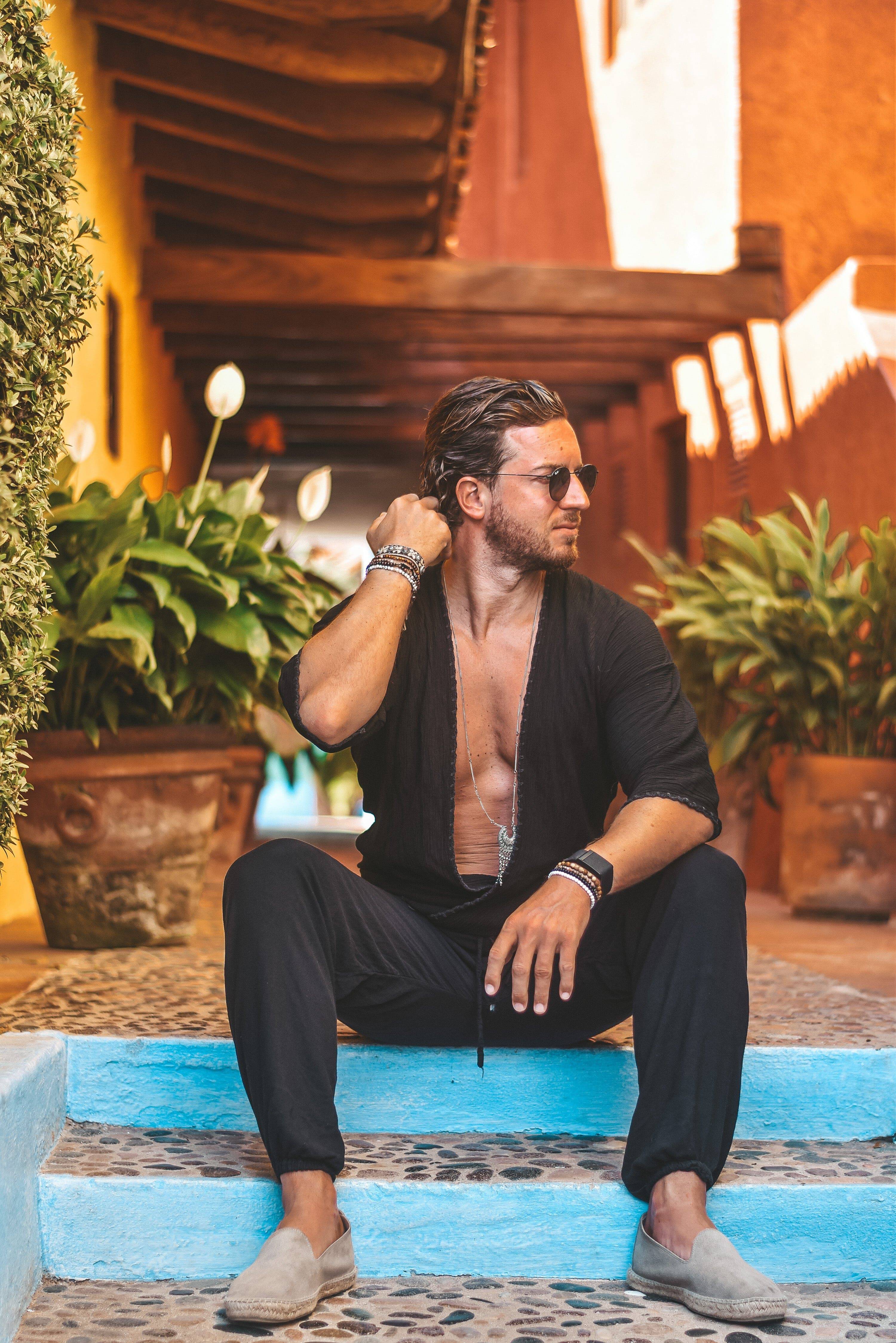 Capri resort kimono black - Image 3