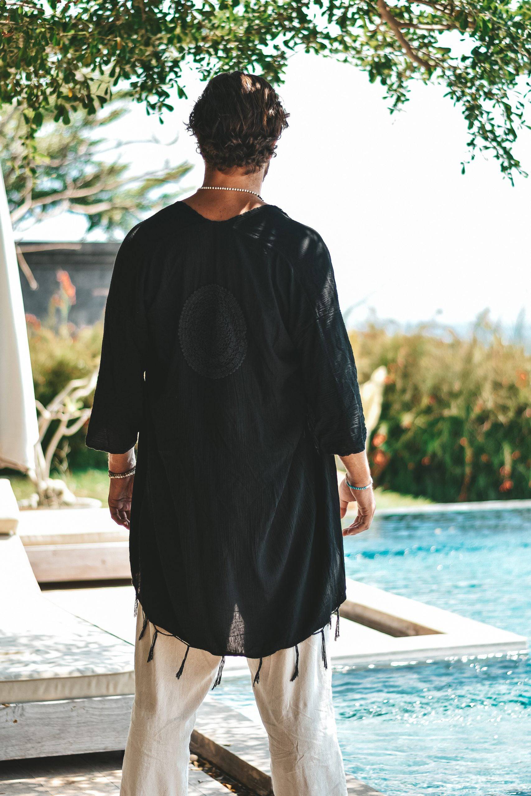 Capri resort kimono black - Image 6
