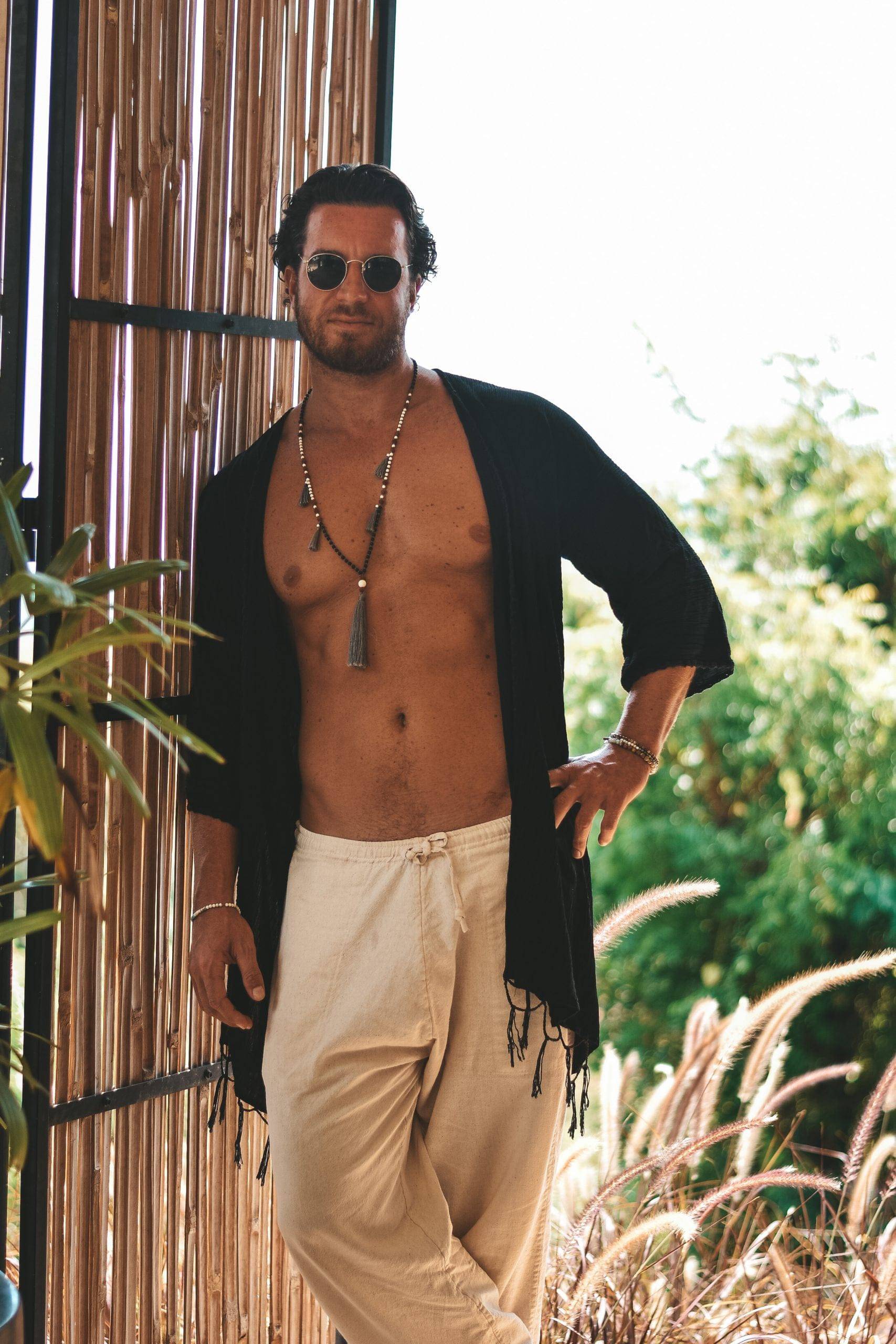 Capri resort kimono black - Image 8