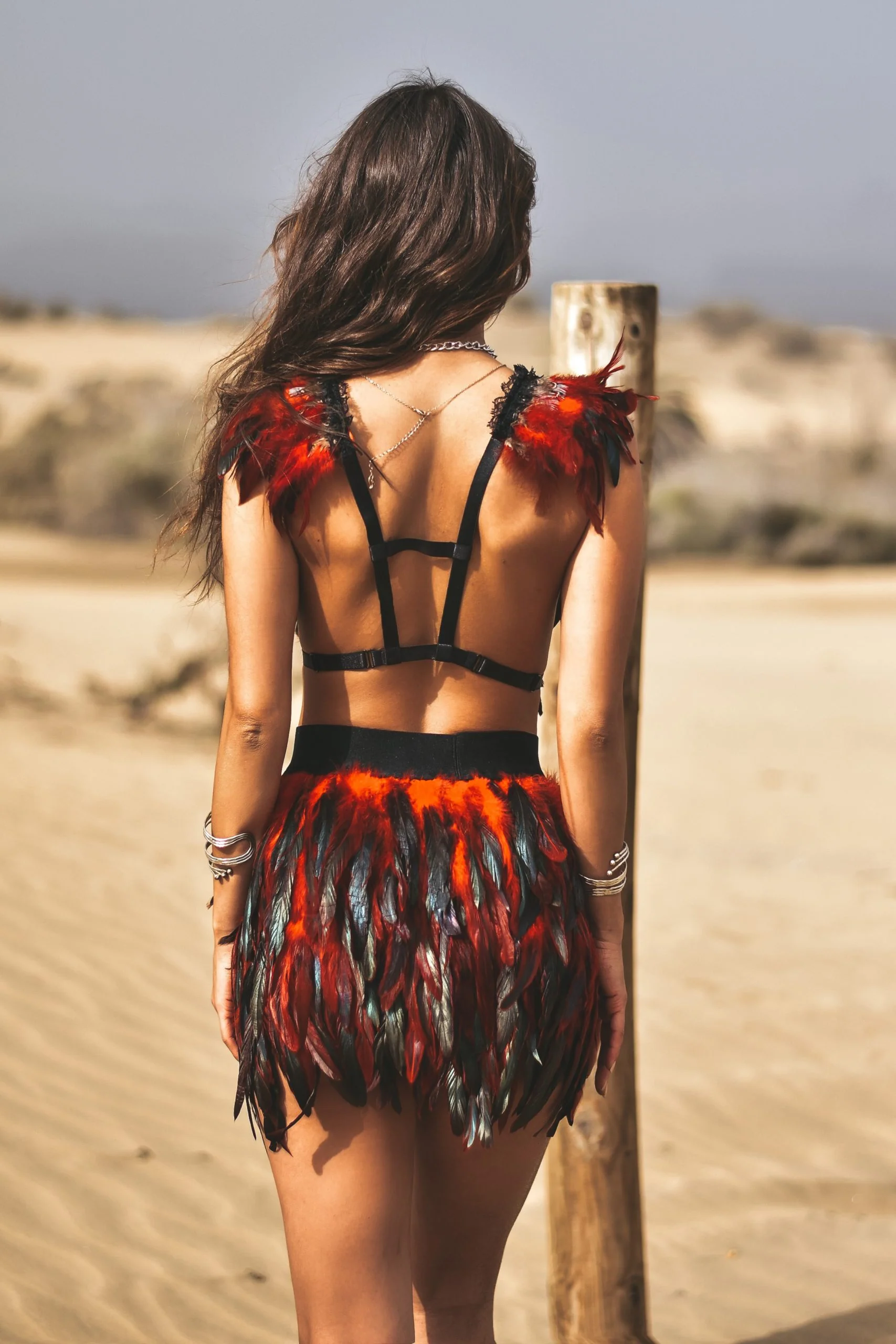 Desert feather set red black - Image 15
