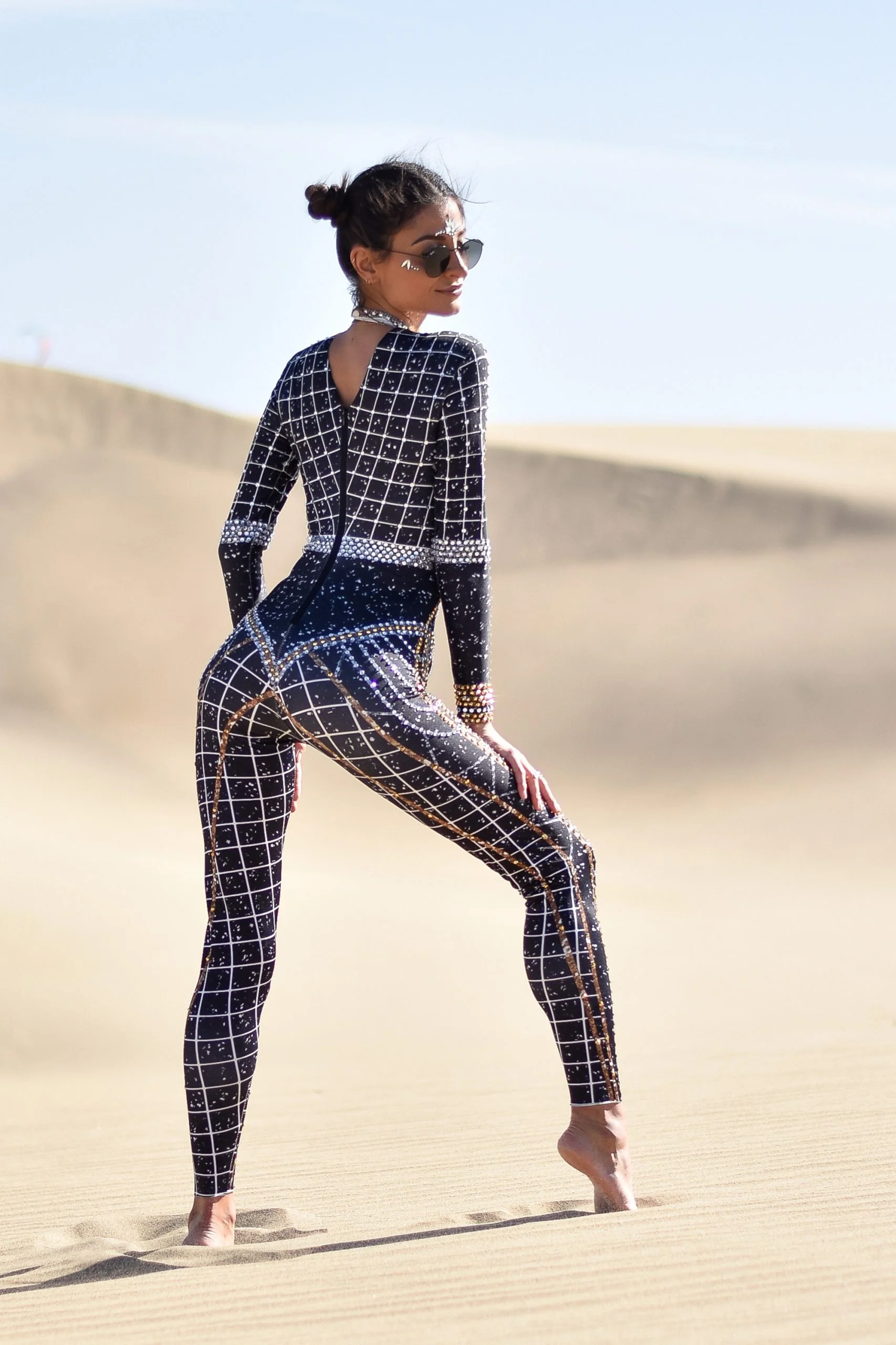 Dominique luxury rhinestone jumpsuit - Image 8