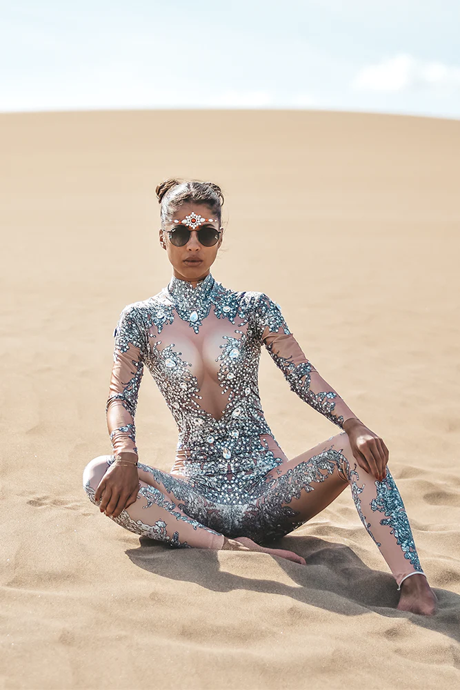 Eloa festival rhinestone jumpsuit - Image 15