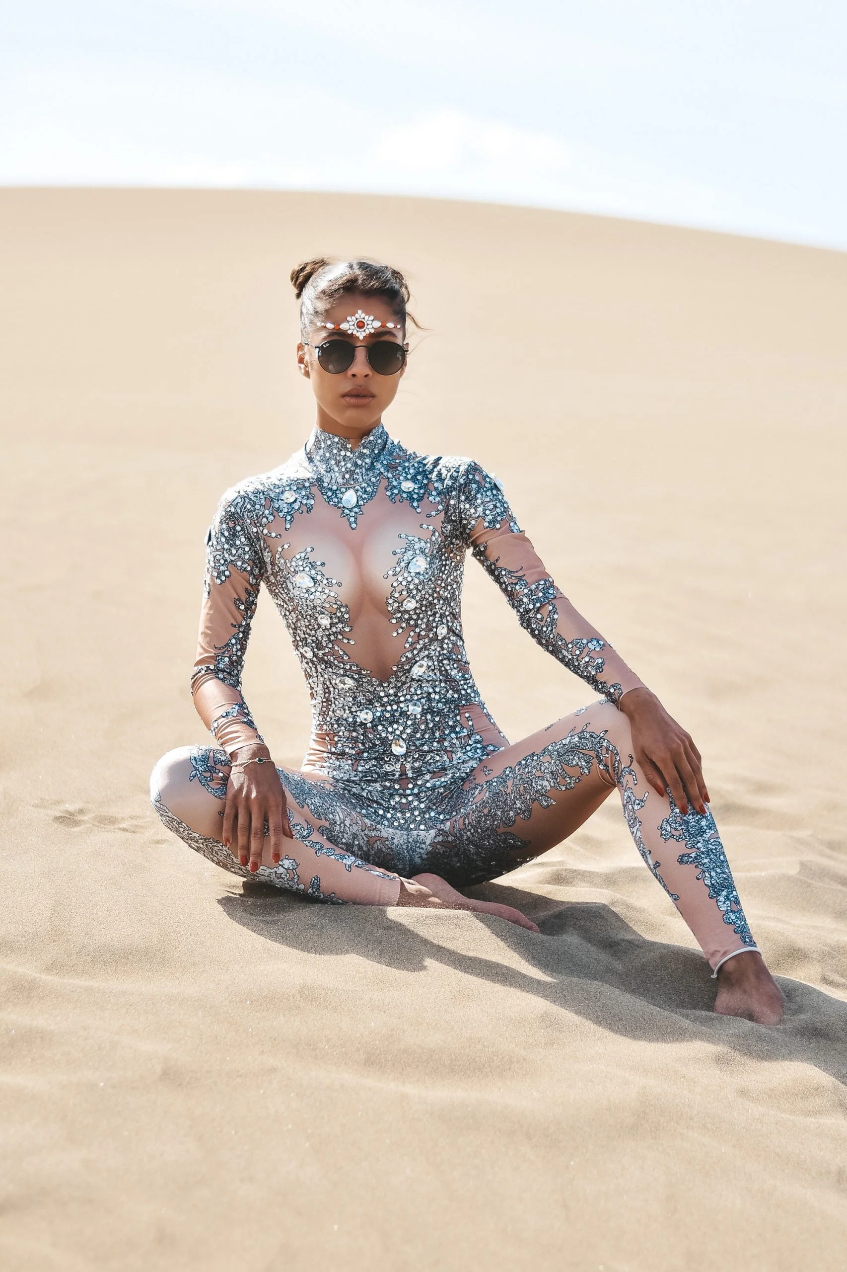 Eloa festival rhinestone jumpsuit - Image 18