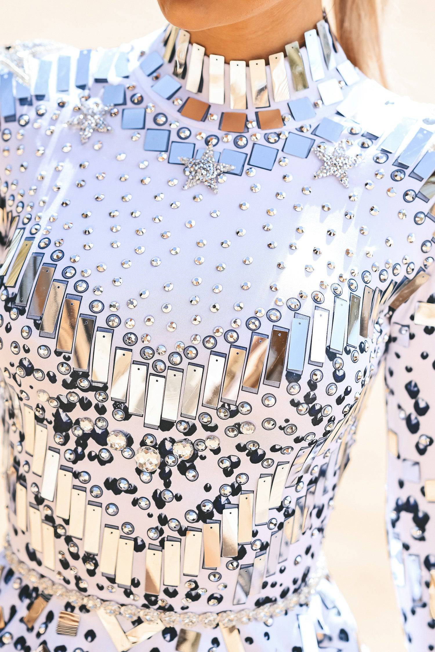 Emma sequin rhinestone party dress white - Image 8