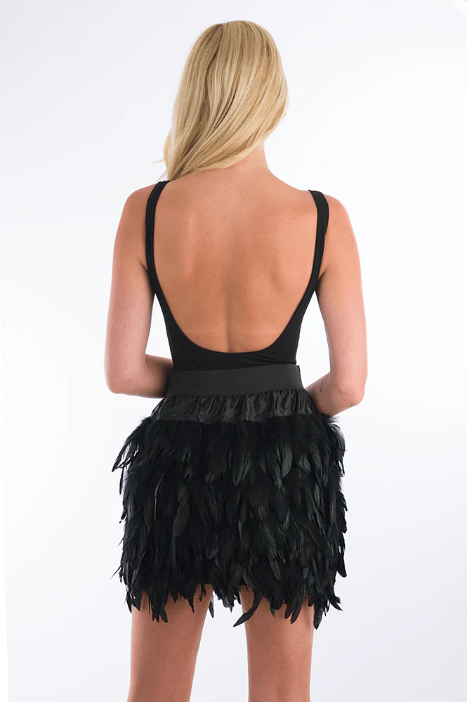 Feather skirt black - Image 3
