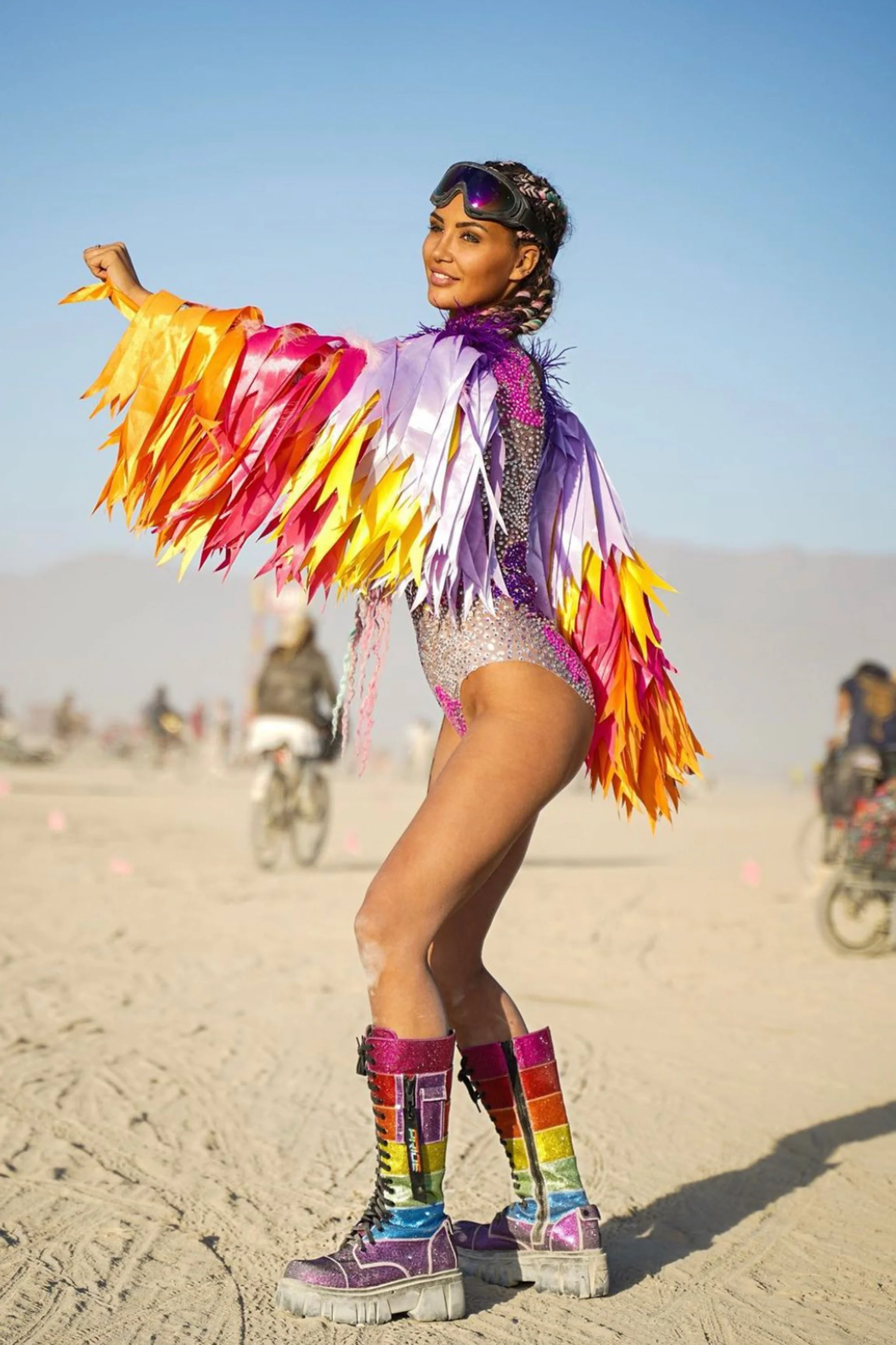 Gaga festival bodysuit feathers - Image 5