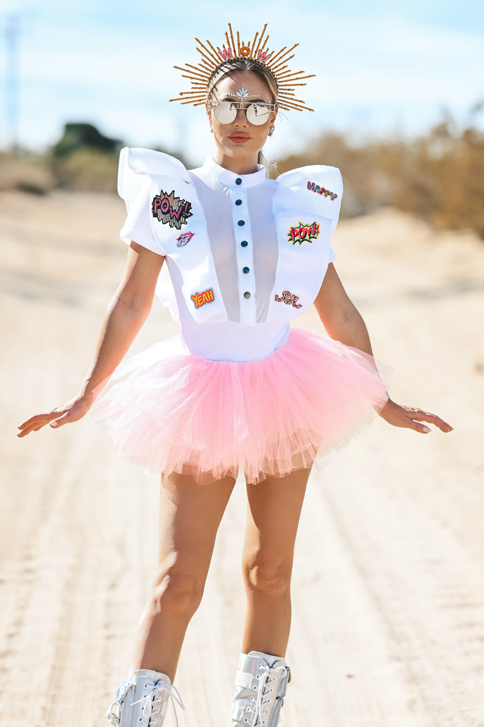 Happy smile bodysuit white - Image 13