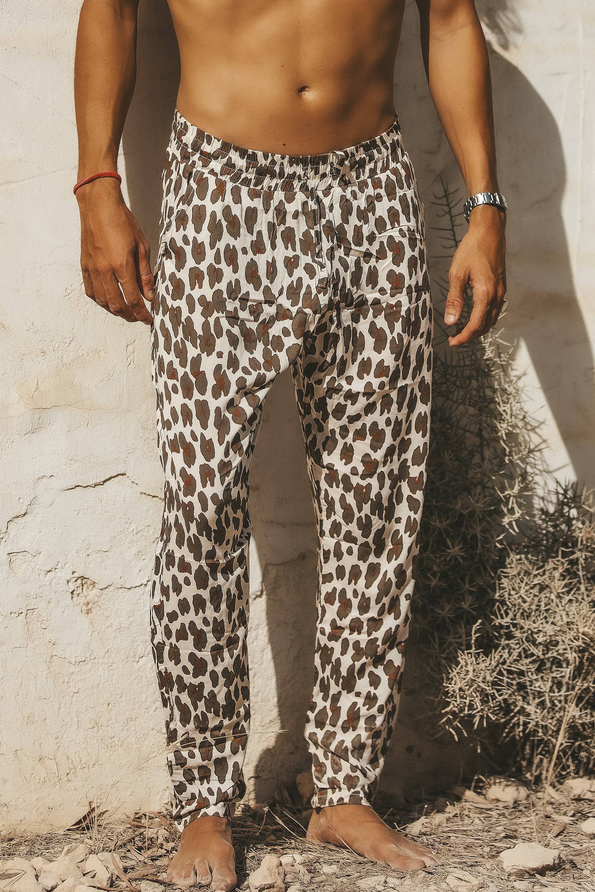 Ibiza resort pants leopard brown