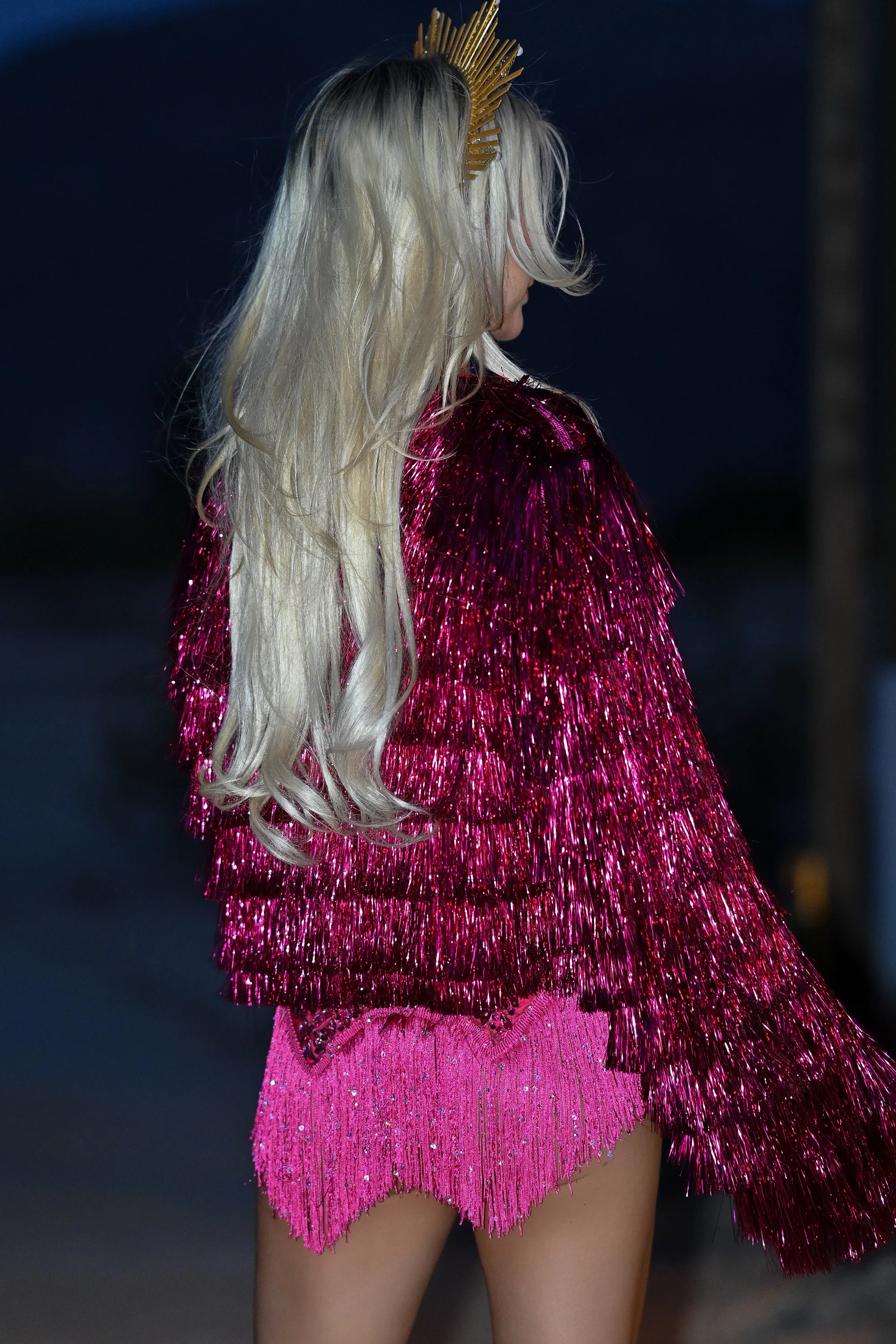 Izza fringe party jacket pink - Image 10