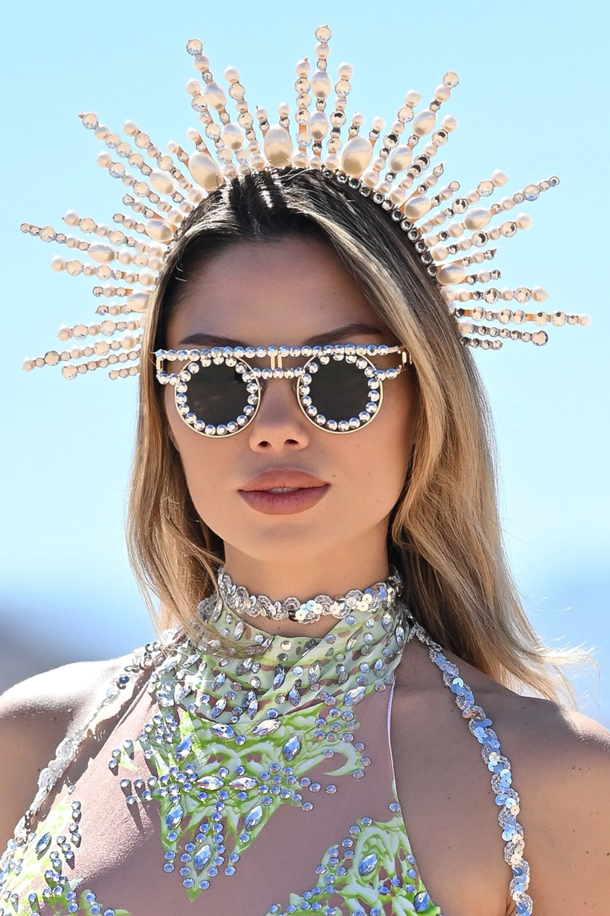 Jordan burner rhinestone sunglasses silver - Image 4