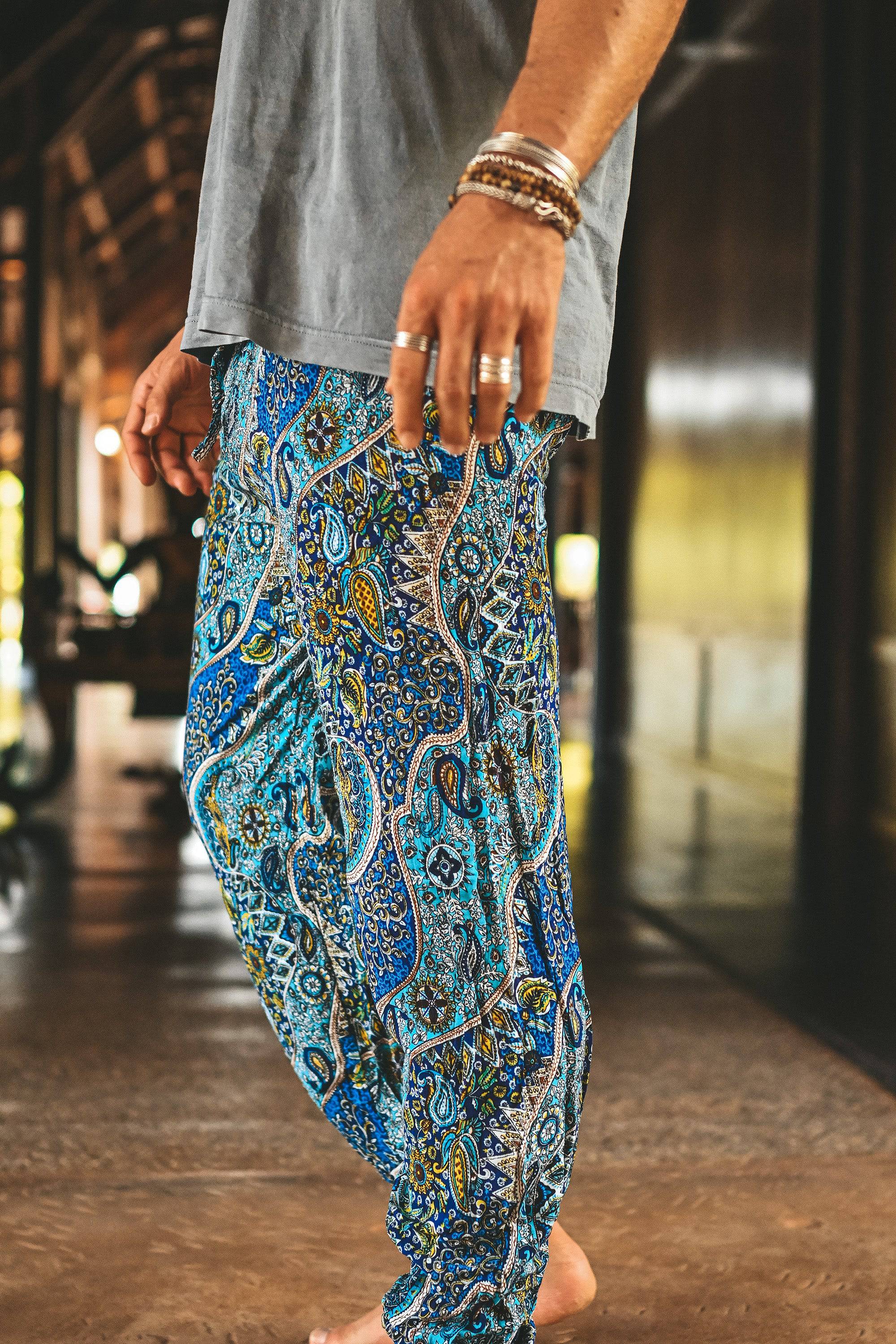 Kansai harem pants blue