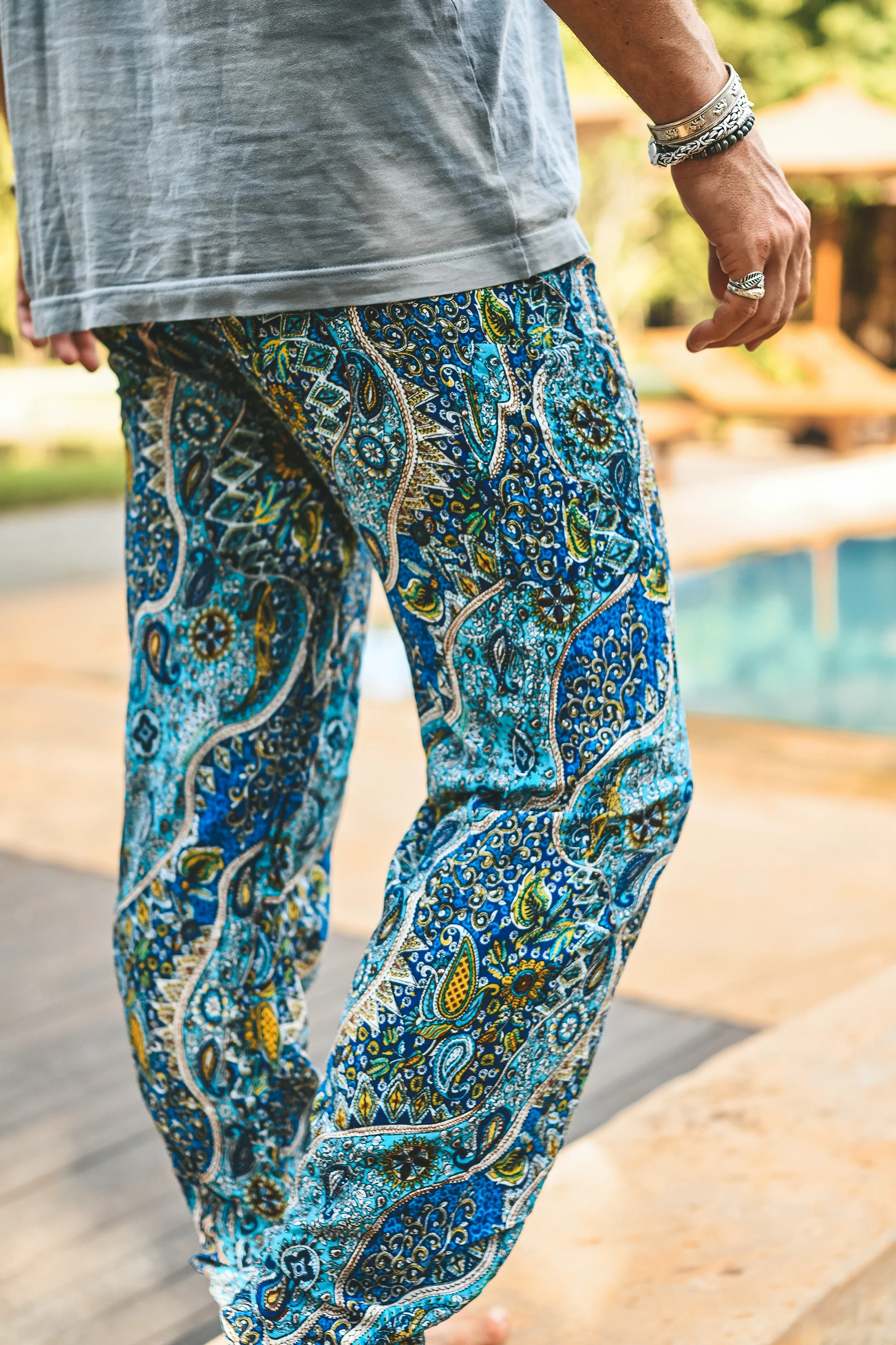 Kansai harem pants blue - Image 3