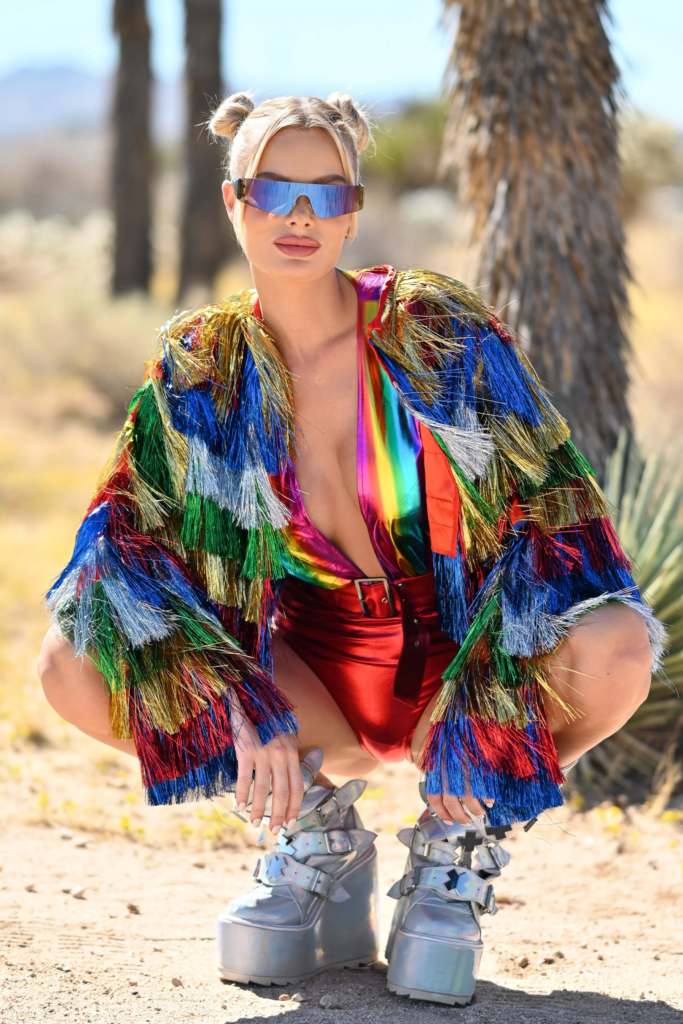 Kim disco costume multicolour - Image 7