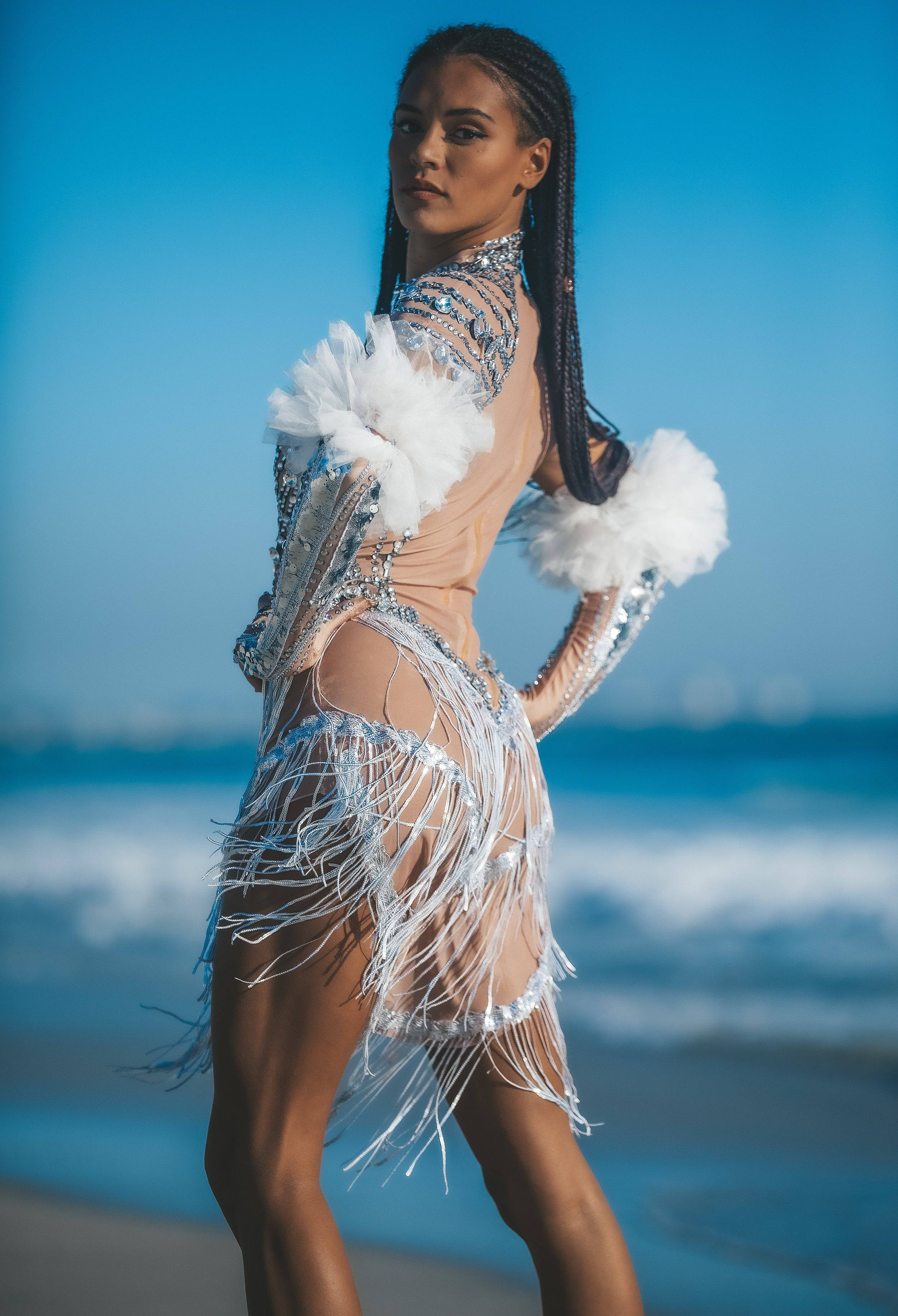 Lupita rhinestone diamond bodysuit - Image 6