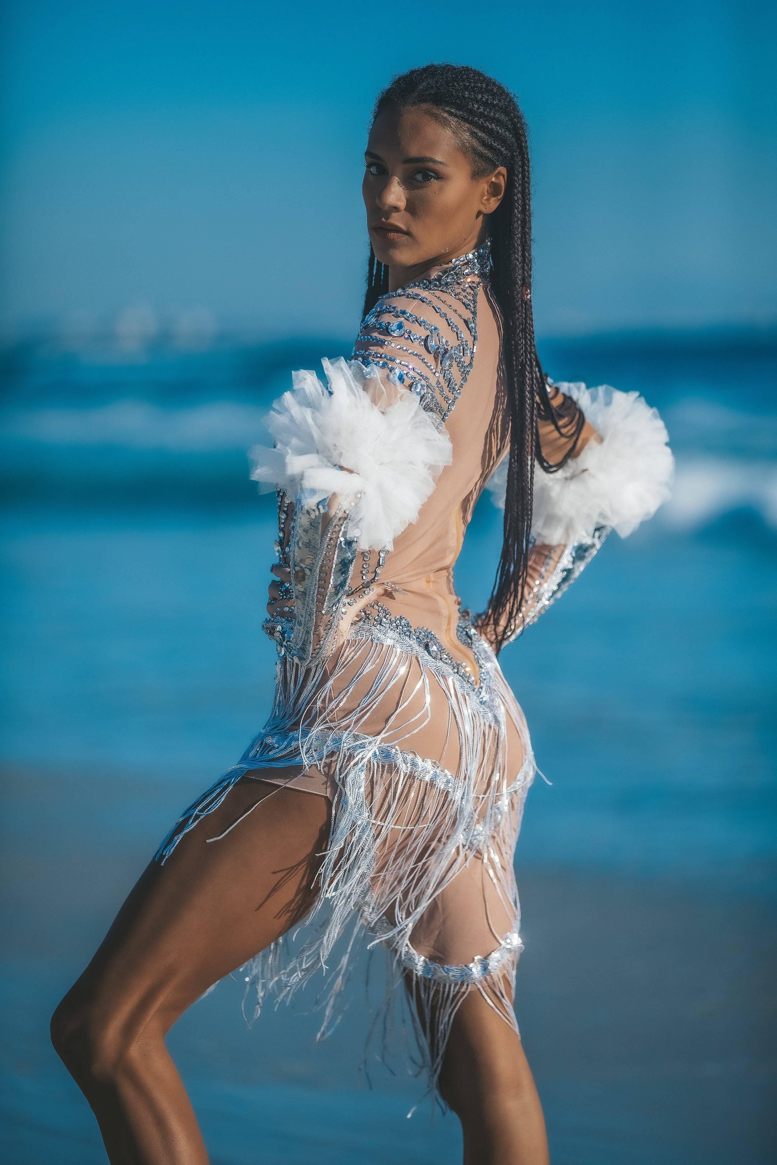 Lupita rhinestone diamond bodysuit - Image 7