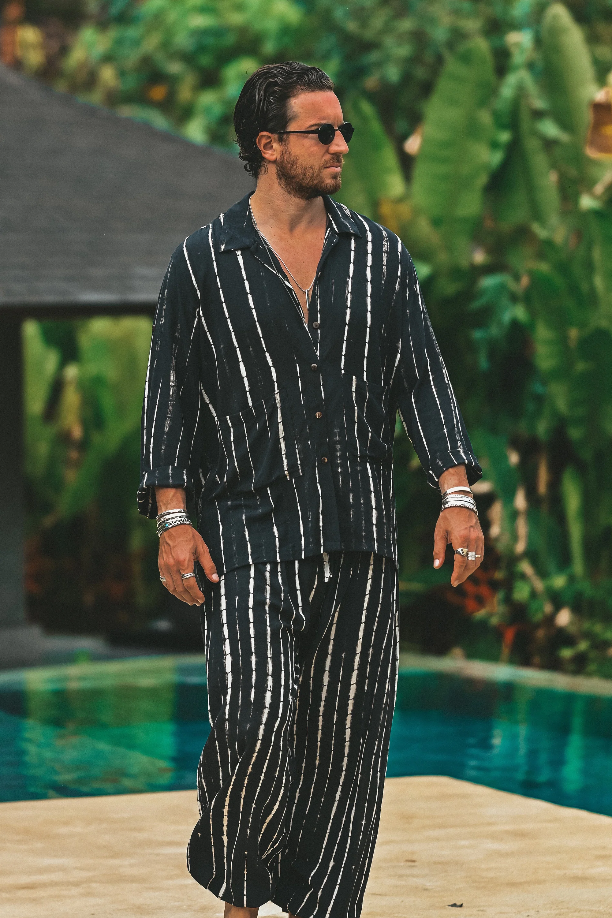 Magali boho resort set black white - Image 17