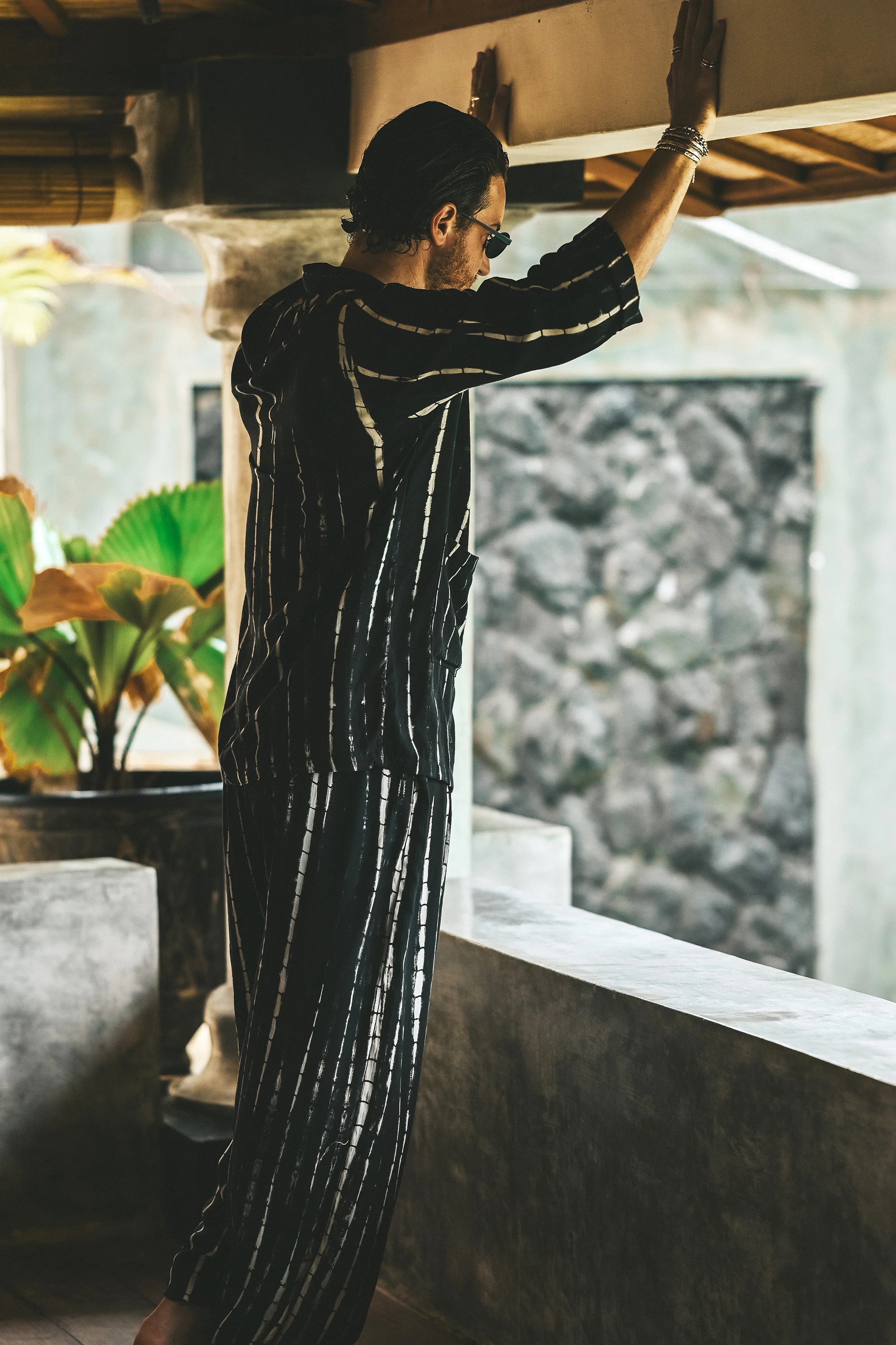 Magali boho resort set black white - Image 18