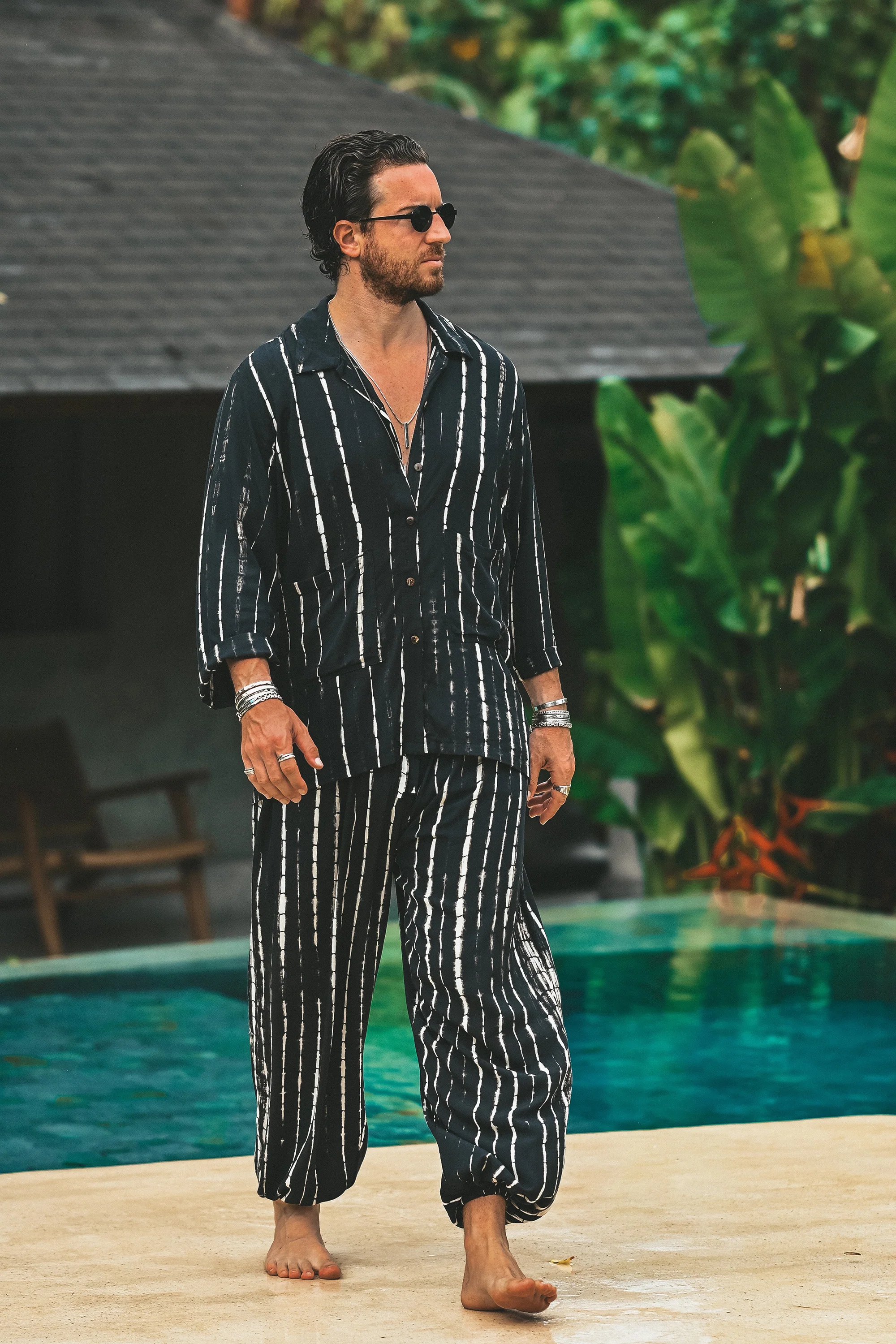 Magali boho resort set black white - Image 7