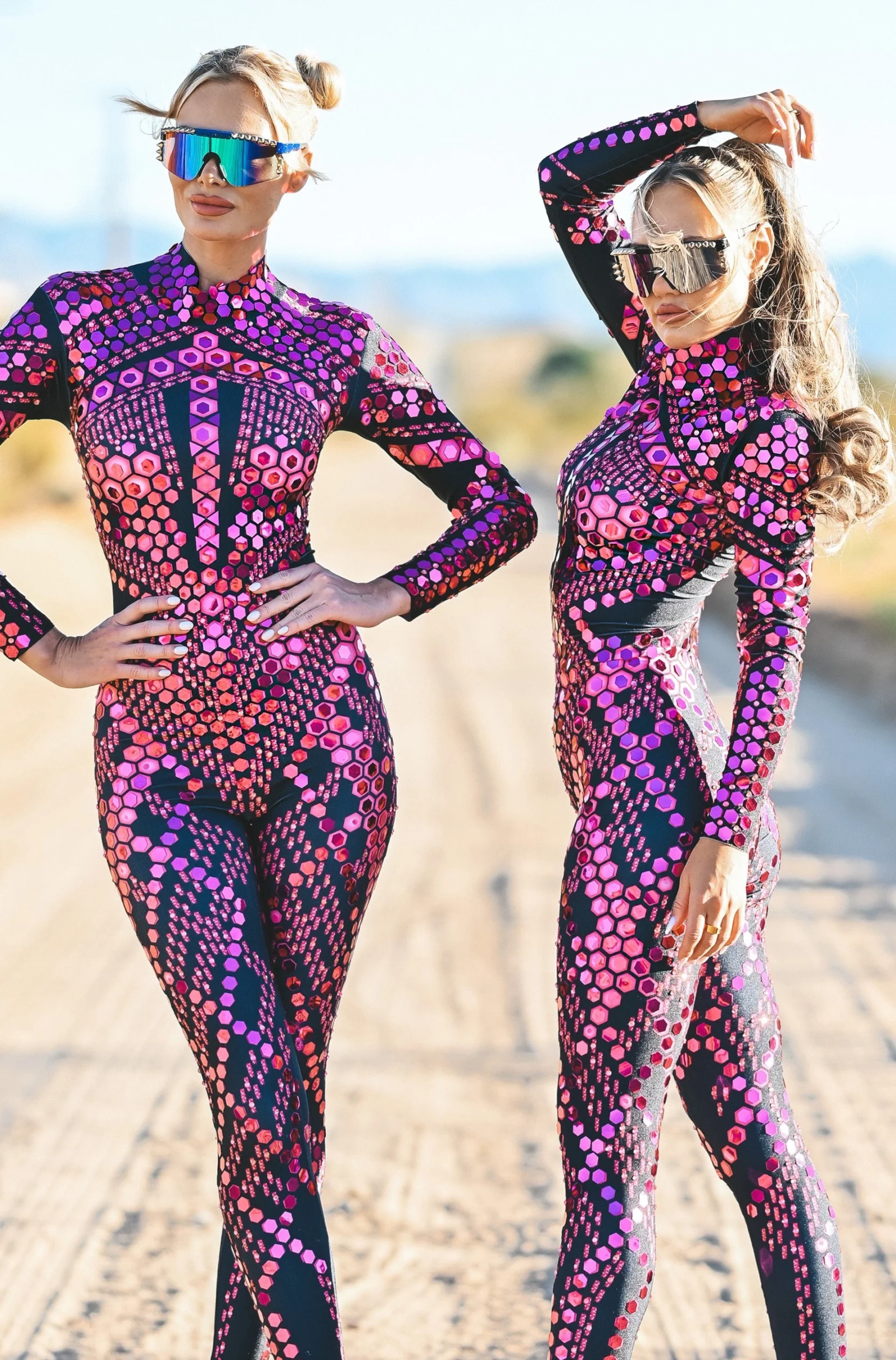 Micca mirror festival jumpsuit pink - Image 12