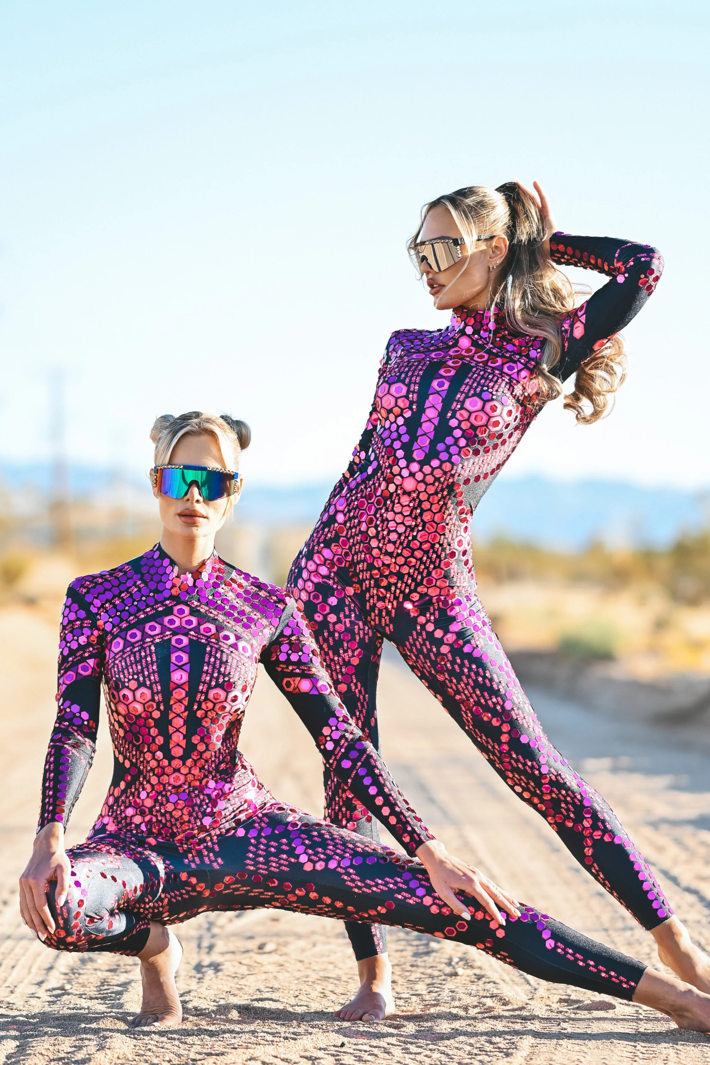 Micca mirror festival jumpsuit pink - Image 14