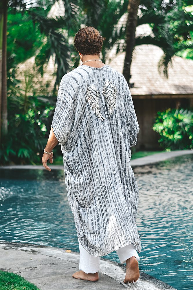 Molino silver wings kimono