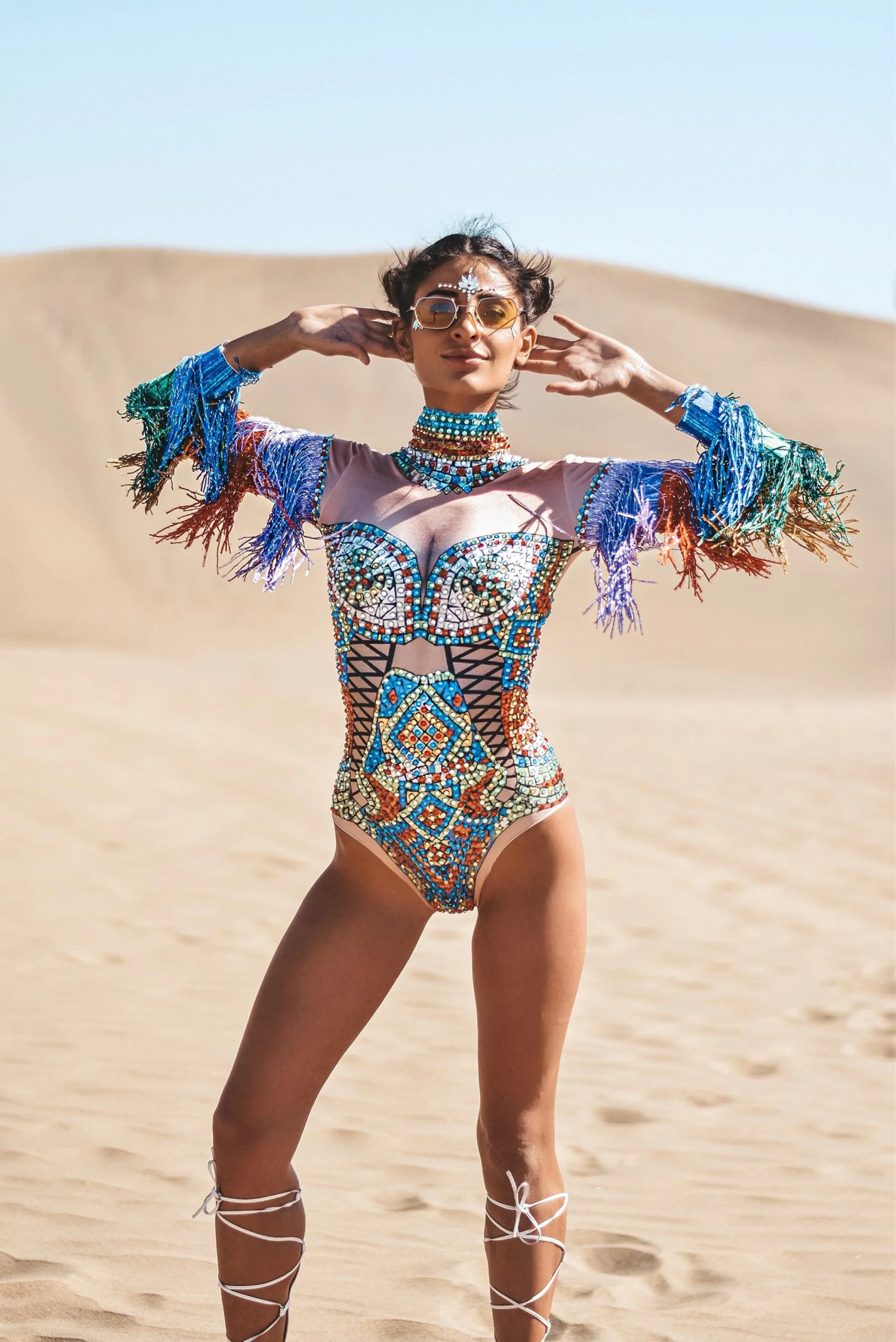 Simone rhinestone bodysuit multicolor - Image 7