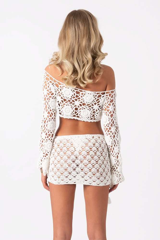 Tamara crochet boho set White - Image 3
