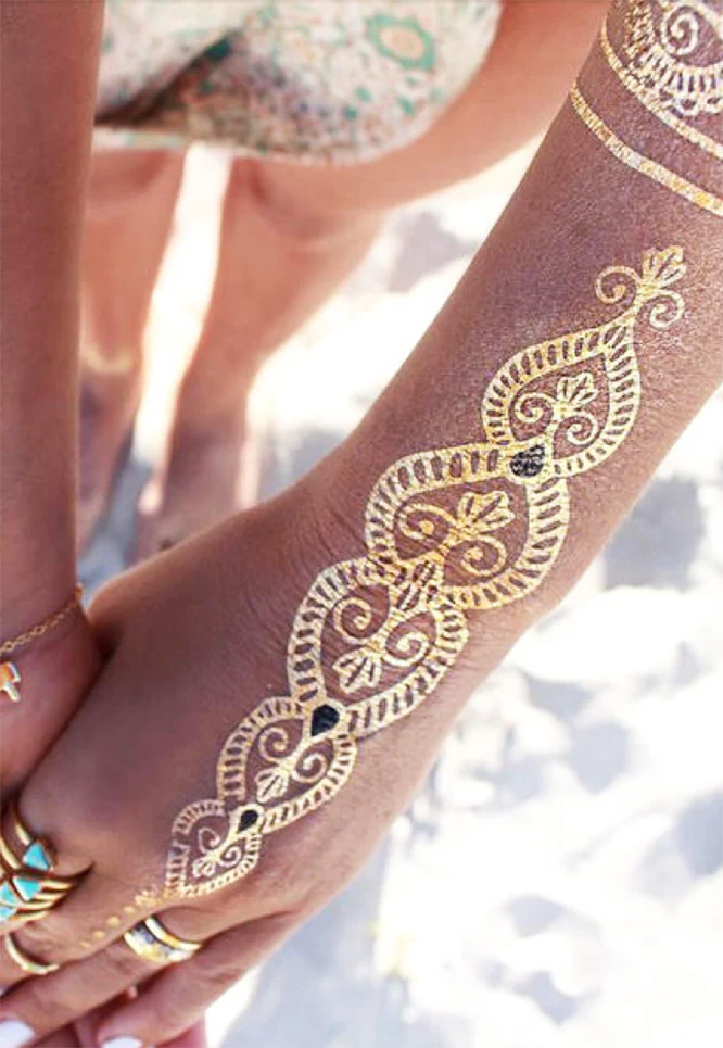 Temporary tattos gold - Image 2
