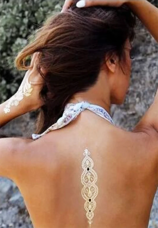 Temporary tattos gold - Image 3
