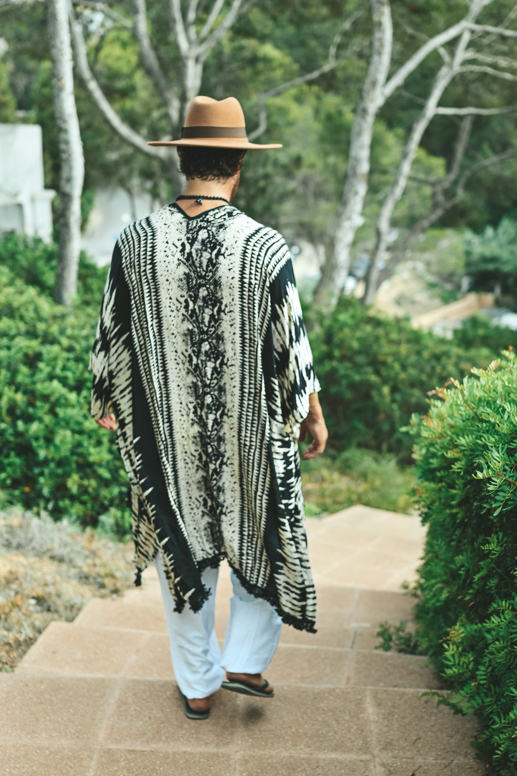 The Amondari Fringe Kimono Black - Image 17