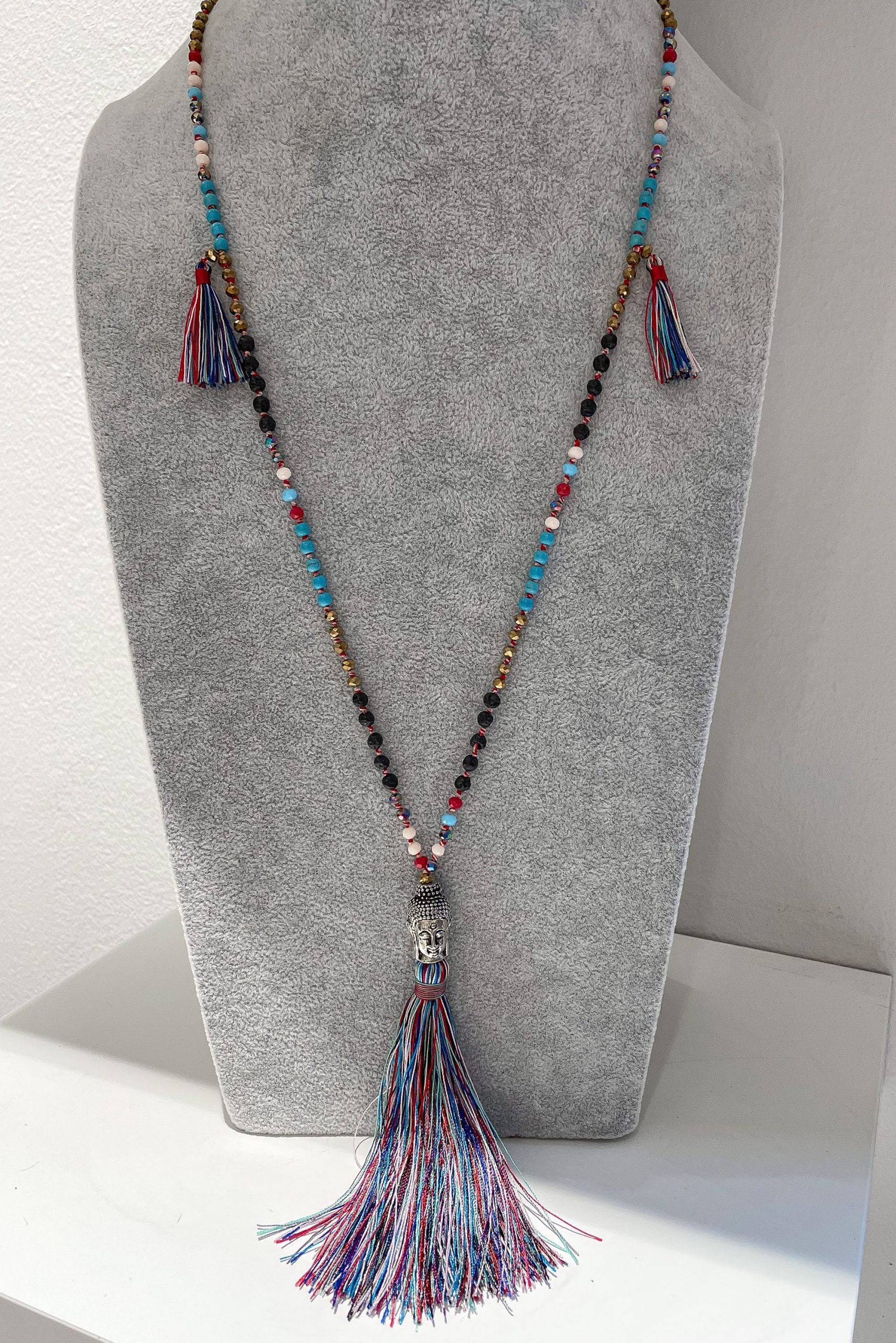 The Buddha Pearl Necklace Multicolour - Image 6