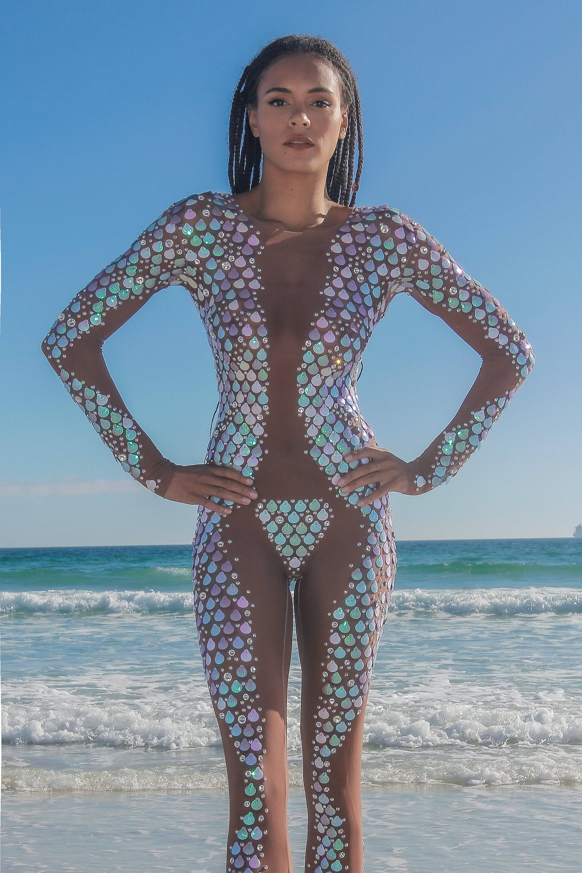 Zinnia sequin mermaid jumpsuit - Image 4
